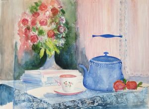 A Good Cup of Tea And A Book _ Lucinda Leveille