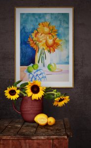 Kitchen Flowers _ Lucinda Leveille Art