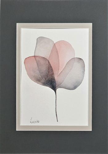 watercolour rendition of flowers in delicate feminine colours