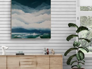 dance Upon The wind is an atmospherice seascape by Lucinda Leveille