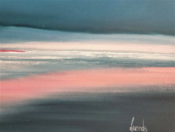 Lucinda's Studio | Lucinda Leveille Art | Painting | seascape | blues | large painting |statement art | seascape