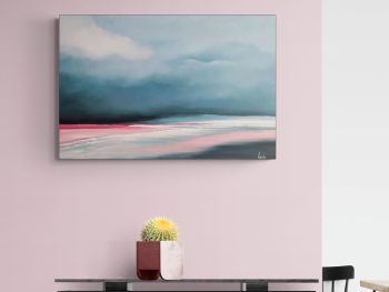 Lucinda's Studio | Lucinda Leveille Art | Painting | seascape | blues | large painting |statement art | seascape