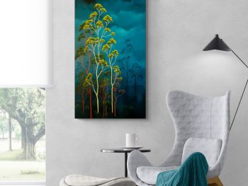 Australian gum tree paiting by Gold Coast artist Lucinda Lveille