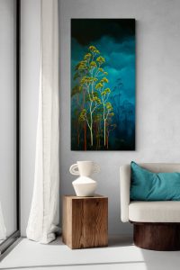 Lucinda Leveille Art | Lucinda's Studio | Above The Canopy | skies | trees | colour | gold coast artist | Australian art | Australian artist |original art | landscape