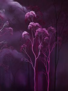 Lucinda Leveille Art | Lucinda's Studio | Above The Canopy | skies | trees | colour | gold coast artist | Australian art | Australian artist |original art | landscape