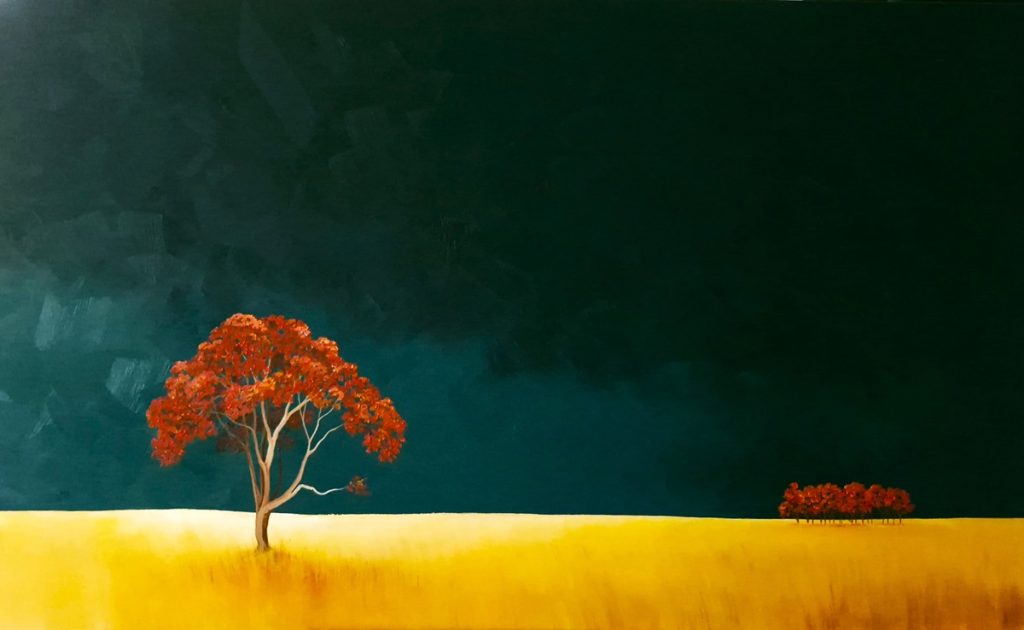 Lucinda Leveille | original art | gold coast art | landscapes | Brisbane artist | australian art | Australian Landscapes | clouds | trees | Brisbane artist | Gold Coast Artist