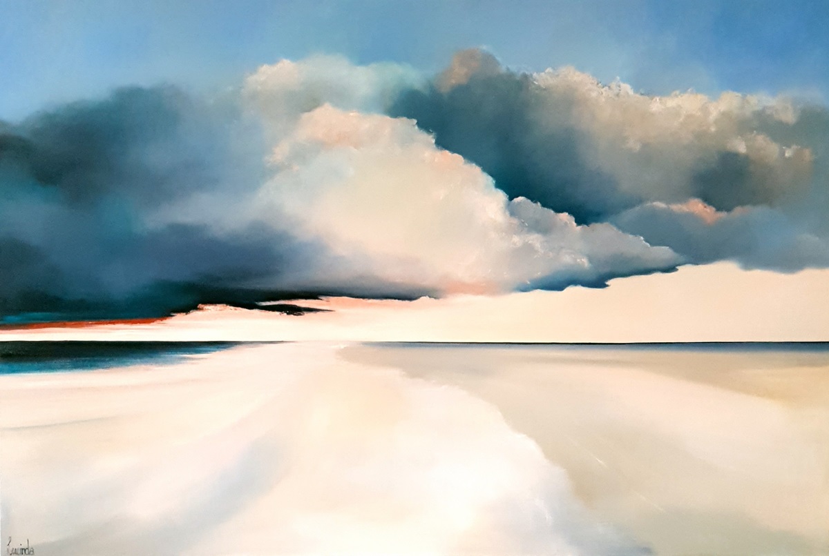 Lucinda Leveille Art | Lucinda's Studio | Brisbane Art | Australian Artist | Gold Coast Artist | Online Gallery | seascapes | beach | ocean | clouds