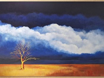 Lucinda Leveille Art | Lucinda's Studio | Brisbane Art | Australian Artist | Gold Coast Artist | Online Gallery | red road | Australian landscape | gum trees |