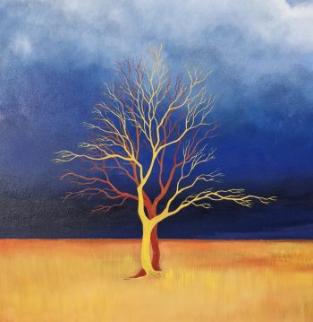 Lucinda Leveille Art | Lucinda's Studio | Brisbane Art | Australian Artist | Gold Coast Artist | Online Gallery | red road | Australian landscape | gum trees |