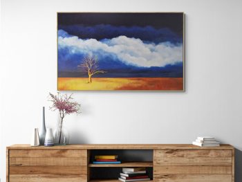 Lucinda Leveille Art | Lucinda's Studio | Brisbane Art | Australian Artist | Gold Coast Artist | Online Gallery | red road | Australian landscape | gum trees |