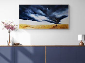 Lucinda Leveille Art | Lucinda's Studio | Brisbane Art | Australian Artist | Gold Coast Artist | Online Gallery | clouds | Australian landscape | gum trees | home art | decor