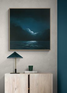 Lucinda Leveille Art | Lucinda's Studio | Brisbane Art | Australian Artist | Gold Coast Artist | Online Gallery | seascapes | beach | ocean | clouds | moonlight