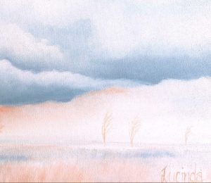 Lucinda Leveille Art | Lucinda's Studio | Brisbane Art | Australian Artist | Gold Coast Artist | Online Gallery | clouds | Australian landscape | gum trees | home art | decor