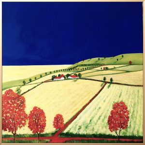 Lucinda Leveille Art | Lucinda's Studio | Brisbane Art | Australian Artist | Gold Coast Artist | Online Gallery | red road | Australian landscape | gum trees | road