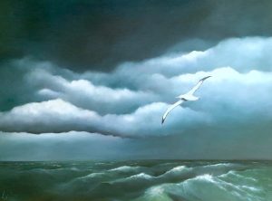 Lucinda Leveille Art | Lucinda's Studio | Brisbane Art | Australian Artist | Gold Coast Artist | Online Gallery | seascapes | beach | ocean | clouds |