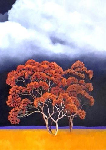 Lucinda Leveille Art | Lucinda's Studio | Brisbane Art | Australian Artist | Gold Coast Artist | Online Gallery | clouds | Australian landscape | gum trees | home art | decor