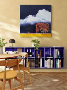 Lucinda Leveille Art | Lucinda's Studio | Brisbane Art | Australian Artist | Gold Coast Artist | Online Gallery | clouds | Australian landscape | gum trees | home art | decor