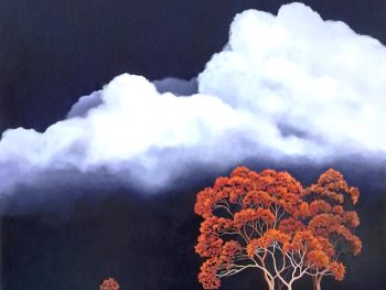 Lucinda Leveille Art | Lucinda's Studio | Brisbane Art | Australian Artist | Gold Coast Artist | Online Gallery | clouds | Australian landscape | gum trees | home art | decor