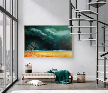 Lucinda Leveille Art | Lucinda's Studio | Brisbane Art | Australian Artist | Gold Coast Artist | Online Gallery | clouds | Australian landscape | gum trees | home art | decor