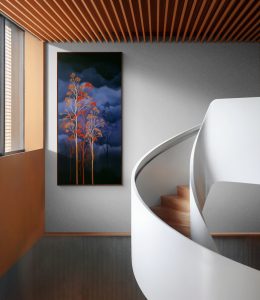 Lucinda Leveille Art | Lucinda's Studio | Brisbane Art | Australian Artist | Gold Coast Artist | Online Gallery | clouds | Australian landscape | gum trees | home art | decor | home art | above the canopy