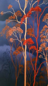 Lucinda Leveille Art | Lucinda's Studio | Brisbane Art | Australian Artist | Gold Coast Artist | Online Gallery | clouds | Australian landscape | gum trees | home art | decor | home art | above the canopy