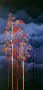 Lucinda Leveille Art | Lucinda's Studio | Brisbane Art | Australian Artist | Gold Coast Artist | Online Gallery | clouds | Australian landscape | gum trees | home art | decor | home art | above the canopy