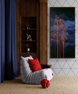 Lucinda Leveille Art | Lucinda's Studio | Brisbane Art | Australian Artist | Gold Coast Artist | Online Gallery | clouds | Australian landscape | gum trees | home art | decor | home art | above the canopy
