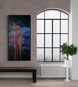 Lucinda Leveille Art | Lucinda's Studio | Brisbane Art | Australian Artist | Gold Coast Artist | Online Gallery | clouds | Australian landscape | gum trees | home art | decor | home art | above the canopy