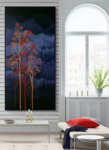 Lucinda Leveille Art | Lucinda's Studio | Brisbane Art | Australian Artist | Gold Coast Artist | Online Gallery | clouds | Australian landscape | gum trees | home art | decor | home art | above the canopy
