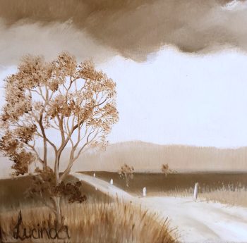 Lucinda Leveille Art | Lucinda's Studio | Brisbane Art | Australian Artist | Gold Coast Artist | Online Gallery | clouds | Australian landscape | gum trees | home art | decor