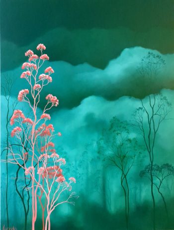 Lucinda Leveille Art | Lucinda's Studio | Brisbane Art | Australian Artist | Gold Coast Artist | Online Gallery | clouds | Australian landscape | gum trees | home art | decor | home art | above the canopy