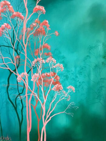 Lucinda Leveille Art | Lucinda's Studio | Brisbane Art | Australian Artist | Gold Coast Artist | Online Gallery | clouds | Australian landscape | gum trees | home art | decor | home art | above the canopy