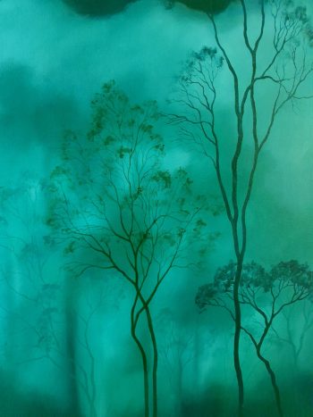 Lucinda Leveille Art | Lucinda's Studio | Brisbane Art | Australian Artist | Gold Coast Artist | Online Gallery | clouds | Australian landscape | gum trees | home art | decor | home art | above the canopy