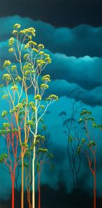 Lucinda Leveille Art | Lucinda's Studio | Brisbane Art | Australian Artist | Gold Coast Artist | Online Gallery | clouds | Australian landscape | gum trees | home art | decor | home art | above the canopy
