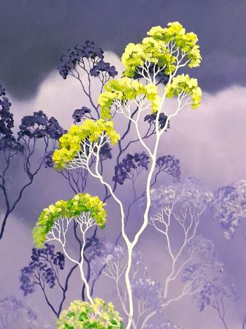 Lucinda Leveille Art | Lucinda's Studio | Brisbane Art | Australian Artist | Gold Coast Artist | Online Gallery | clouds | Australian landscape | gum trees | home art | decor | home art | above the canopy