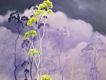 Lucinda Leveille Art | Lucinda's Studio | Brisbane Art | Australian Artist | Gold Coast Artist | Online Gallery | clouds | Australian landscape | gum trees | home art | decor | home art | above the canopy