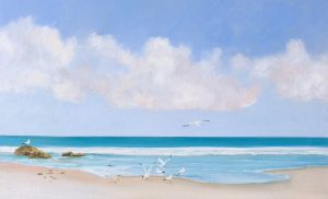Lucinda Leveille Art | Lucinda's Studio | Brisbane Art | Australian Artist | Gold Coast Artist | Online Gallery | seascapes | beach | ocean | clouds |