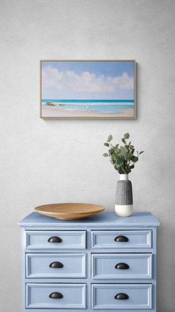 Lucinda Leveille Art | Lucinda's Studio | Brisbane Art | Australian Artist | Gold Coast Artist | Online Gallery | seascapes | beach | ocean | clouds |