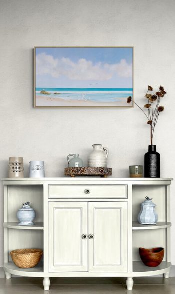 Lucinda Leveille Art | Lucinda's Studio | Brisbane Art | Australian Artist | Gold Coast Artist | Online Gallery | seascapes | beach | ocean | clouds |