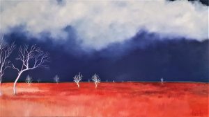 Lucinda Leveille Art | Lucinda's Studio | Brisbane Art | Australian Artist | Gold Coast Artist | Online Gallery | clouds | Australian landscape | gum trees | home art | decor