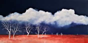 Lucinda Leveille Art | Lucinda's Studio | Brisbane Art | Australian Artist | Gold Coast Artist | Online Gallery | clouds | Australian landscape | gum trees | home art | decor