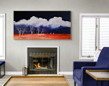 Lucinda Leveille Art | Lucinda's Studio | Brisbane Art | Australian Artist | Gold Coast Artist | Online Gallery | clouds | Australian landscape | gum trees | home art | decor