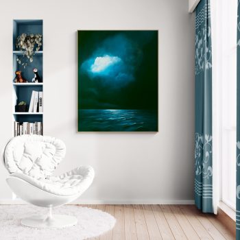 Lucinda Leveille Art | Lucinda's Studio | Brisbane Art | Australian Artist | Gold Coast Artist | Online Gallery | seascapes | beach | ocean | clouds | moonlight