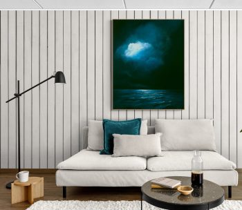 Lucinda Leveille Art | Lucinda's Studio | Brisbane Art | Australian Artist | Gold Coast Artist | Online Gallery | seascapes | beach | ocean | clouds | moonlight