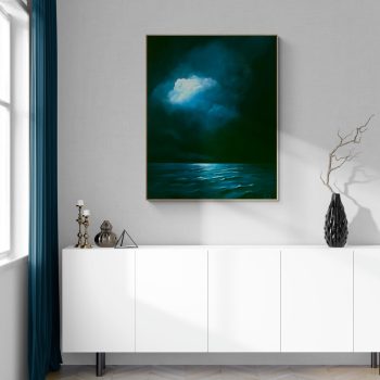 Lucinda Leveille Art | Lucinda's Studio | Brisbane Art | Australian Artist | Gold Coast Artist | Online Gallery | seascapes | beach | ocean | clouds | moonlight