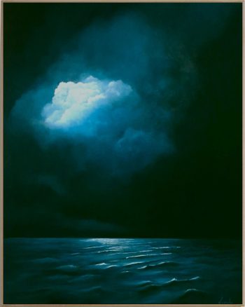 Lucinda Leveille Art | Lucinda's Studio | Brisbane Art | Australian Artist | Gold Coast Artist | Online Gallery | seascapes | beach | ocean | clouds | moonlight