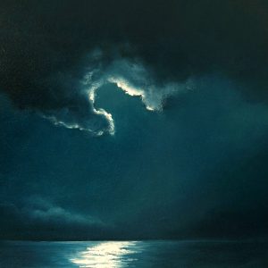 Lucinda Leveille Art | Lucinda's Studio | Brisbane Art | Australian Artist | Gold Coast Artist | Online Gallery | seascapes | beach | ocean | clouds | moonlight