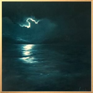 Lucinda Leveille Art | Lucinda's Studio | Brisbane Art | Australian Artist | Gold Coast Artist | Online Gallery | seascapes | beach | ocean | clouds | moonlight