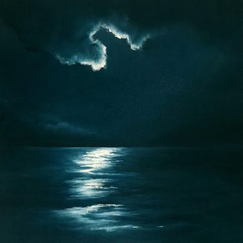 Lucinda Leveille Art | Lucinda's Studio | Brisbane Art | Australian Artist | Gold Coast Artist | Online Gallery | seascapes | beach | ocean | clouds | moonlight