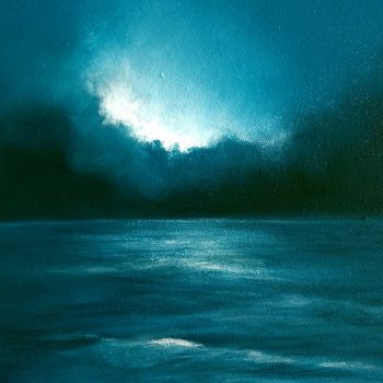 Lucinda Leveille Art | Lucinda's Studio | Brisbane Art | Australian Artist | Gold Coast Artist | Online Gallery | seascapes | beach | ocean | clouds | moonlight